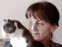 Vida and her cat, Rodi